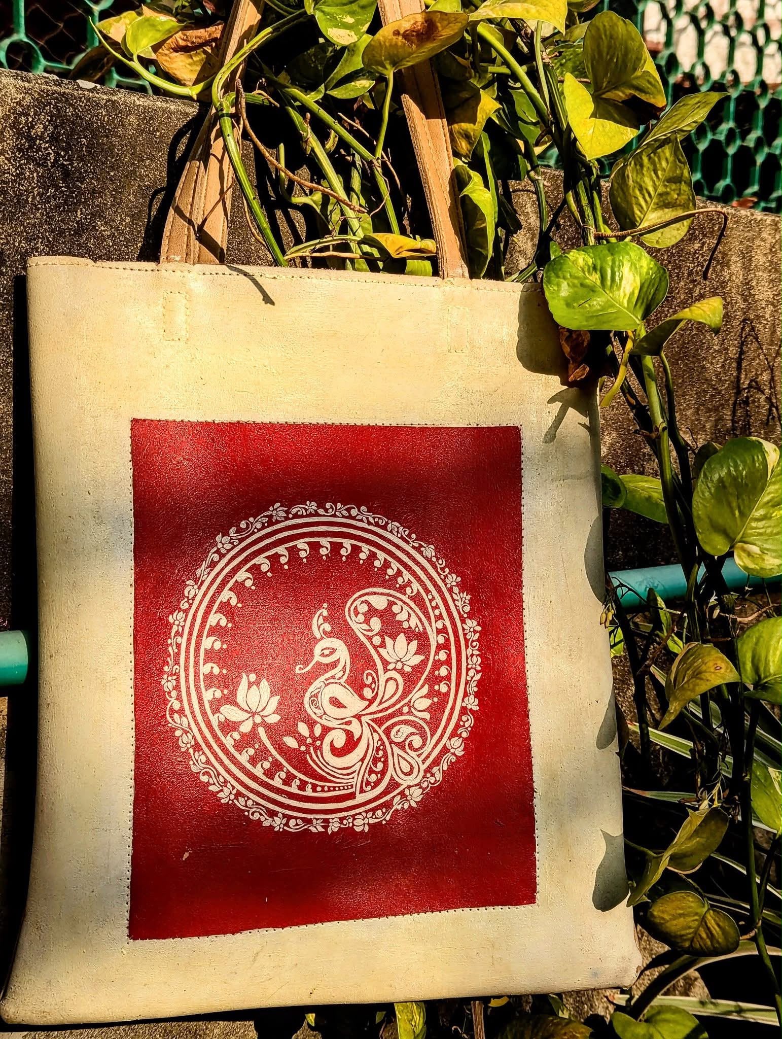 Alpona hand-painted bags