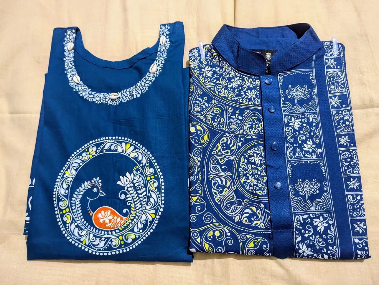 Alpona hand-painted clothing